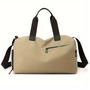 Wasserdichte Sporttasche mit Schuhfach und Schultergurt-Khaki-Luzern Mode