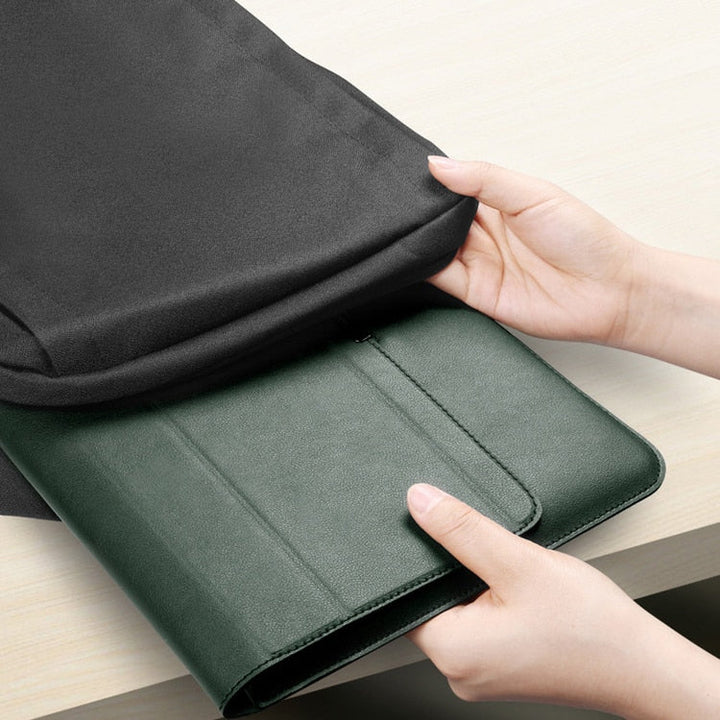 Laptop-Hülle | Wasserdicht | Nachhaltig | Vegan Leder | Eng anliegend-Luzern Mode