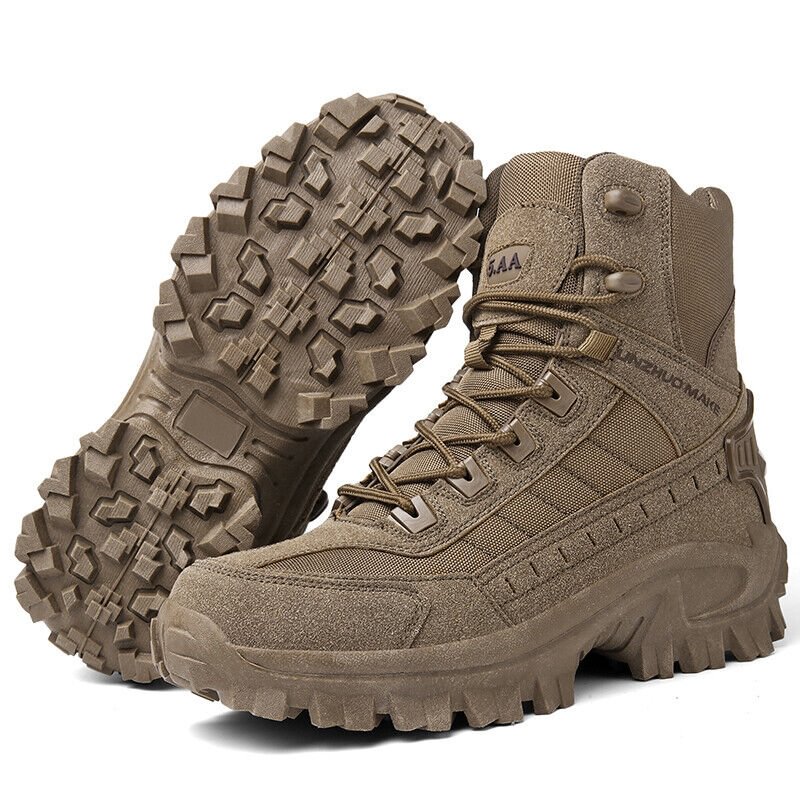 Herren Arbeitsstiefel | Wasserdicht | Robust | Sicher | Schnürung | Wildleder-Luzern Mode