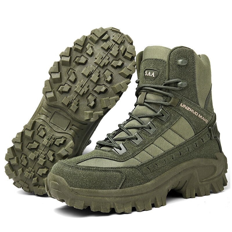Herren Arbeitsstiefel | Wasserdicht | Robust | Sicher | Schnürung | Wildleder-Luzern Mode