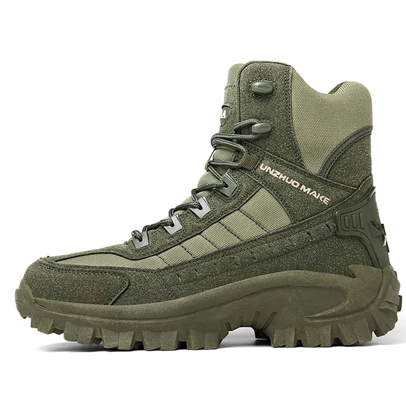 Herren Arbeitsstiefel | Wasserdicht | Robust | Sicher | Schnürung | Wildleder-Luzern Mode