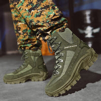 Herren Arbeitsstiefel | Wasserdicht | Robust | Sicher | Schnürung | Wildleder-Luzern Mode