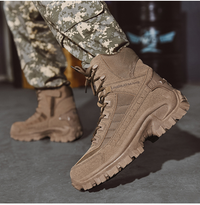 Herren Arbeitsstiefel | Wasserdicht | Robust | Sicher | Schnürung | Wildleder-Luzern Mode
