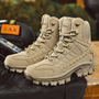 Herren Arbeitsstiefel | Wasserdicht | Robust | Sicher | Schnürung | Wildleder-Beige-39-Luzern Mode