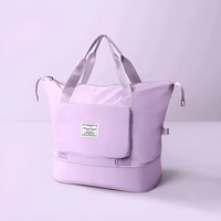 Faltbare Reisetasche mit Schuhfach für Damen und Herren-Lila-Luzern Mode