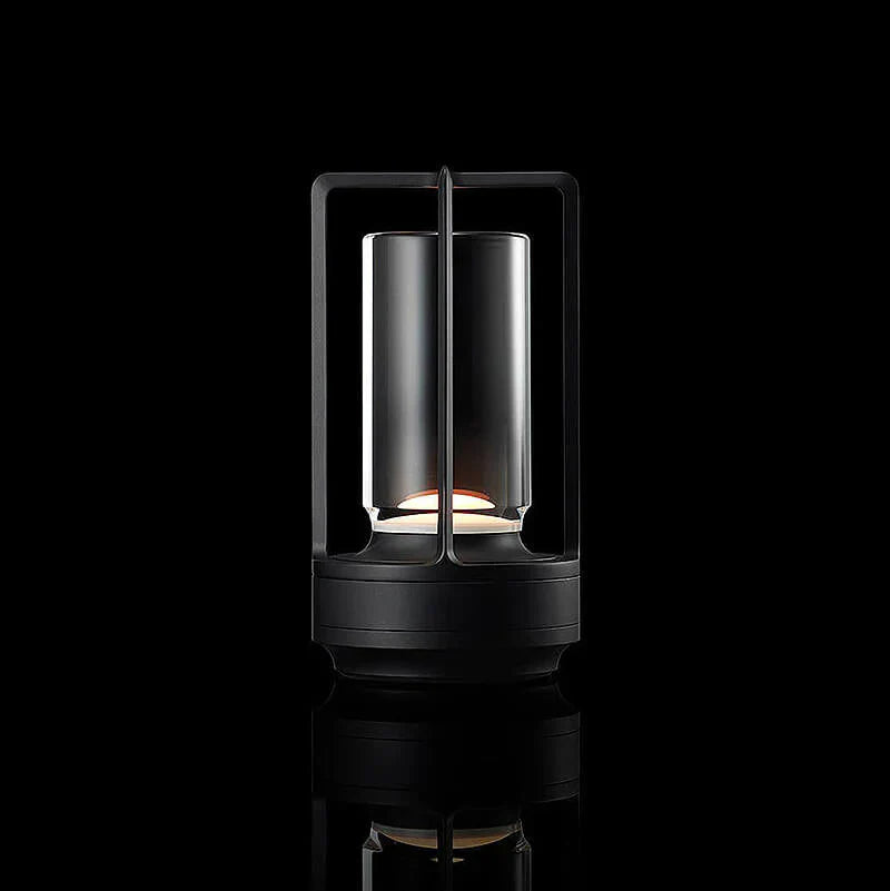 Kristall-Tischlampe | Wasserdicht Stilvoll Tragbar Kabellos-3 Farben – Touch-Bedienung-Schwarz-Luzern Mode