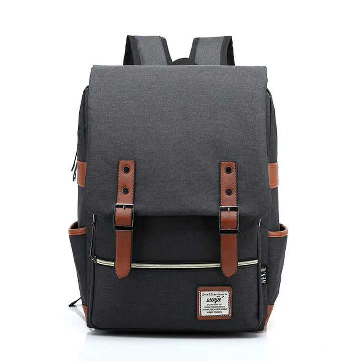 Laptop Rucksack | Unisex | 16 Zoll | Wasserdicht | Oxford | Verstellbar-Dunkelgrau-Luzern Mode