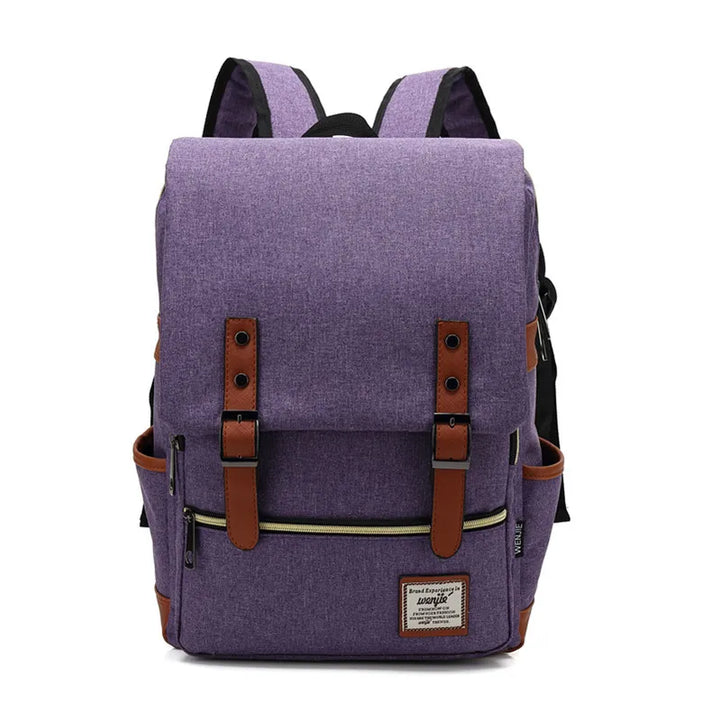Laptop Rucksack | Unisex | 16 Zoll | Wasserdicht | Oxford | Verstellbar-Lila-Luzern Mode