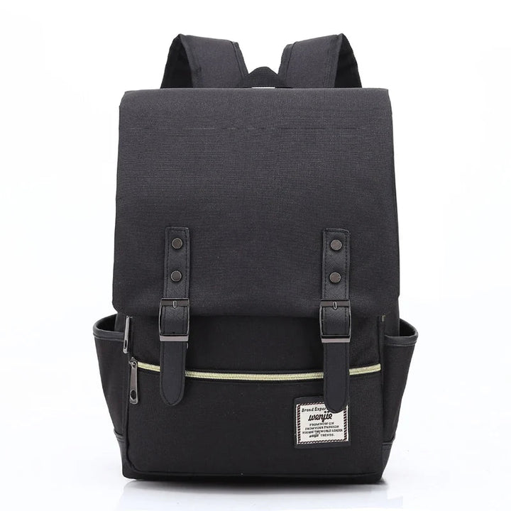 Laptop Rucksack | Unisex | 16 Zoll | Wasserdicht | Oxford | Verstellbar-Schwarz-Luzern Mode