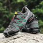 Wanderschuhe | Unisex | Wasserdicht | Camouflageprint | Niedrig | Schnürsenkel-Grau-36-Luzern Mode