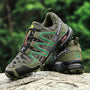 Wanderschuhe | Unisex | Wasserdicht | Camouflageprint | Niedrig | Schnürsenkel-Grün-36-Luzern Mode