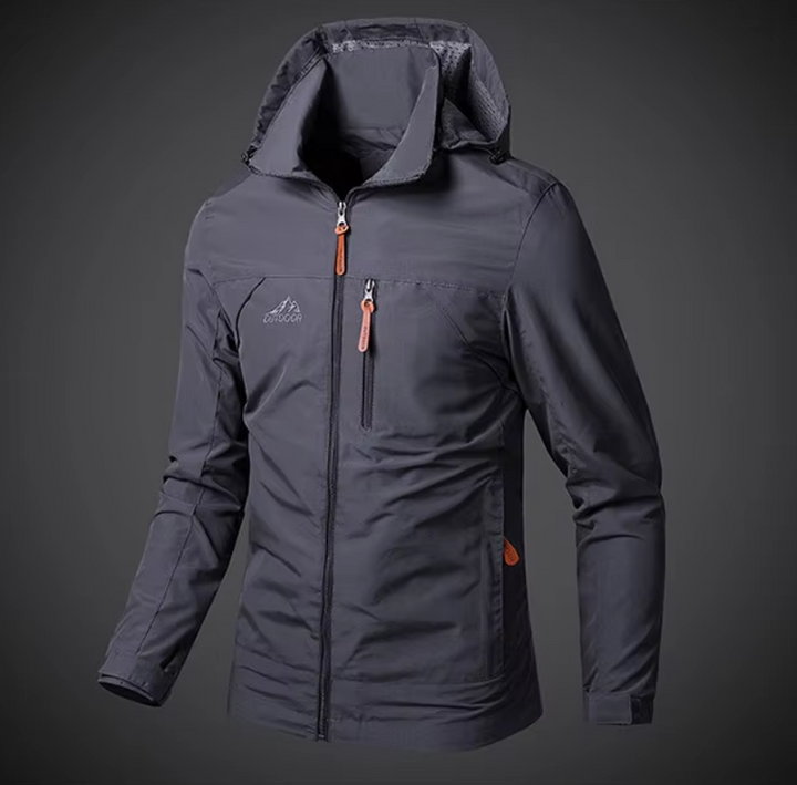 Herrenjacke | Winddicht | Wasserfest | Reißverschluss | Taschen -Luzern Mode