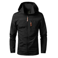 Herrenjacke | Winddicht | Wasserfest | Reißverschluss | Taschen -Schwarz-S-Luzern Mode
