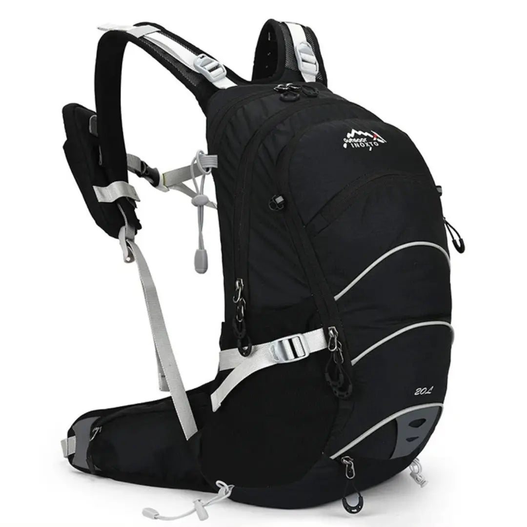 Wasserdichter Outdoor Rucksack 20L für Wandern und Reisen-Schwarz-Luzern Mode