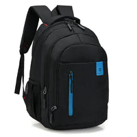 Wasserdichter Laptop Rucksack mit USB-Anschluss Herren-Blau-B-Luzern Mode