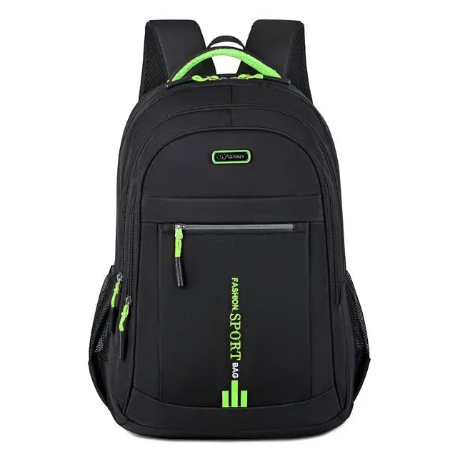 Wasserdichter Laptop Rucksack mit USB-Anschluss Herren-Grün-A-Luzern Mode
