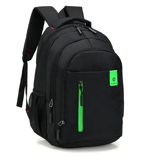 Wasserdichter Laptop Rucksack mit USB-Anschluss Herren-Grün-B-Luzern Mode