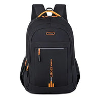 Wasserdichter Laptop Rucksack mit USB-Anschluss Herren-Orange-A-Luzern Mode