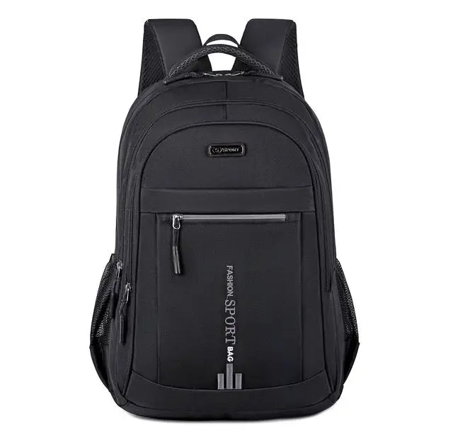 Wasserdichter Laptop Rucksack mit USB-Anschluss Herren-Schwarz-A-Luzern Mode