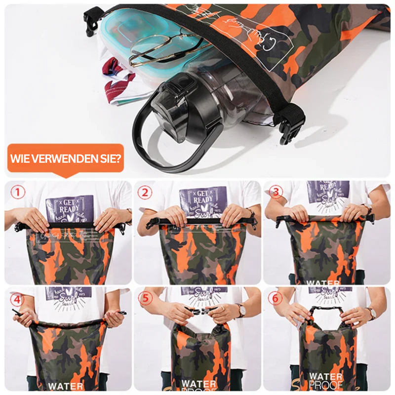 Survival-Rucksack | Wasserdicht Vielseitig Langlebig Trennfach Robust-Luzern Mode