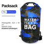 Survival-Rucksack | Wasserdicht Vielseitig Langlebig Trennfach Robust-Dunkelblau-15L-Luzern Mode