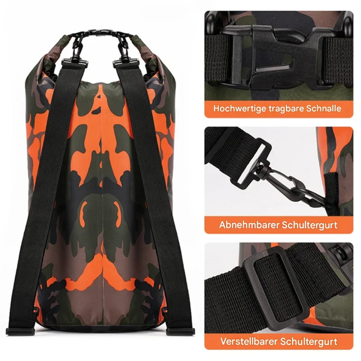 Survival-Rucksack | Wasserdicht Vielseitig Langlebig Trennfach Robust-Luzern Mode