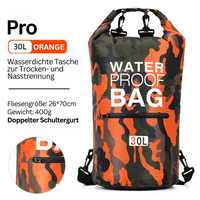 Survival-Rucksack | Wasserdicht Vielseitig Langlebig Trennfach Robust-Orange Pro-30L-Luzern Mode