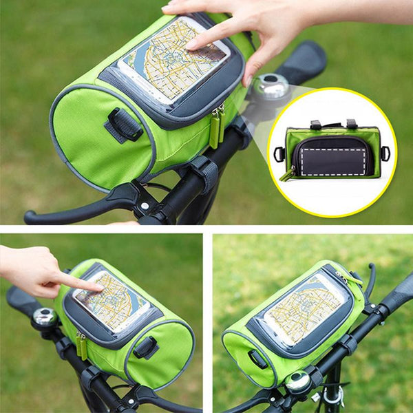 Telefon Fahrradtasche | Lenkerhalterung | Touchscreen-Fenster | Wasserdicht-Luzern Mode