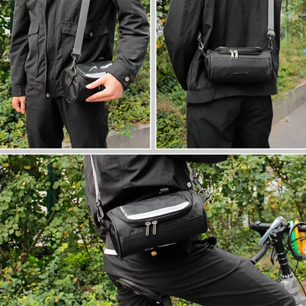 Telefon Fahrradtasche | Lenkerhalterung | Touchscreen-Fenster | Wasserdicht-Luzern Mode