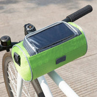 Telefon Fahrradtasche | Lenkerhalterung | Touchscreen-Fenster | Wasserdicht-Grün-Luzern Mode