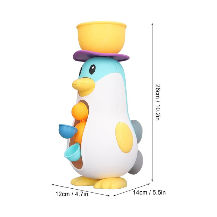 Badespielzeug | Wasserrad Pinguin Süß Interaktiv Langlebig Sicher-Luzern Mode