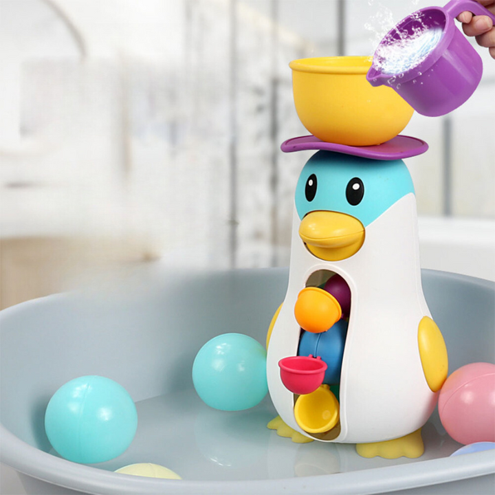 Badespielzeug | Wasserrad Pinguin Süß Interaktiv Langlebig Sicher-Luzern Mode