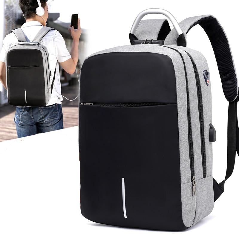 Wasserdichter Anti-Diebstahl-Rucksack mit USB-Ladeanschluss – SafeCarry