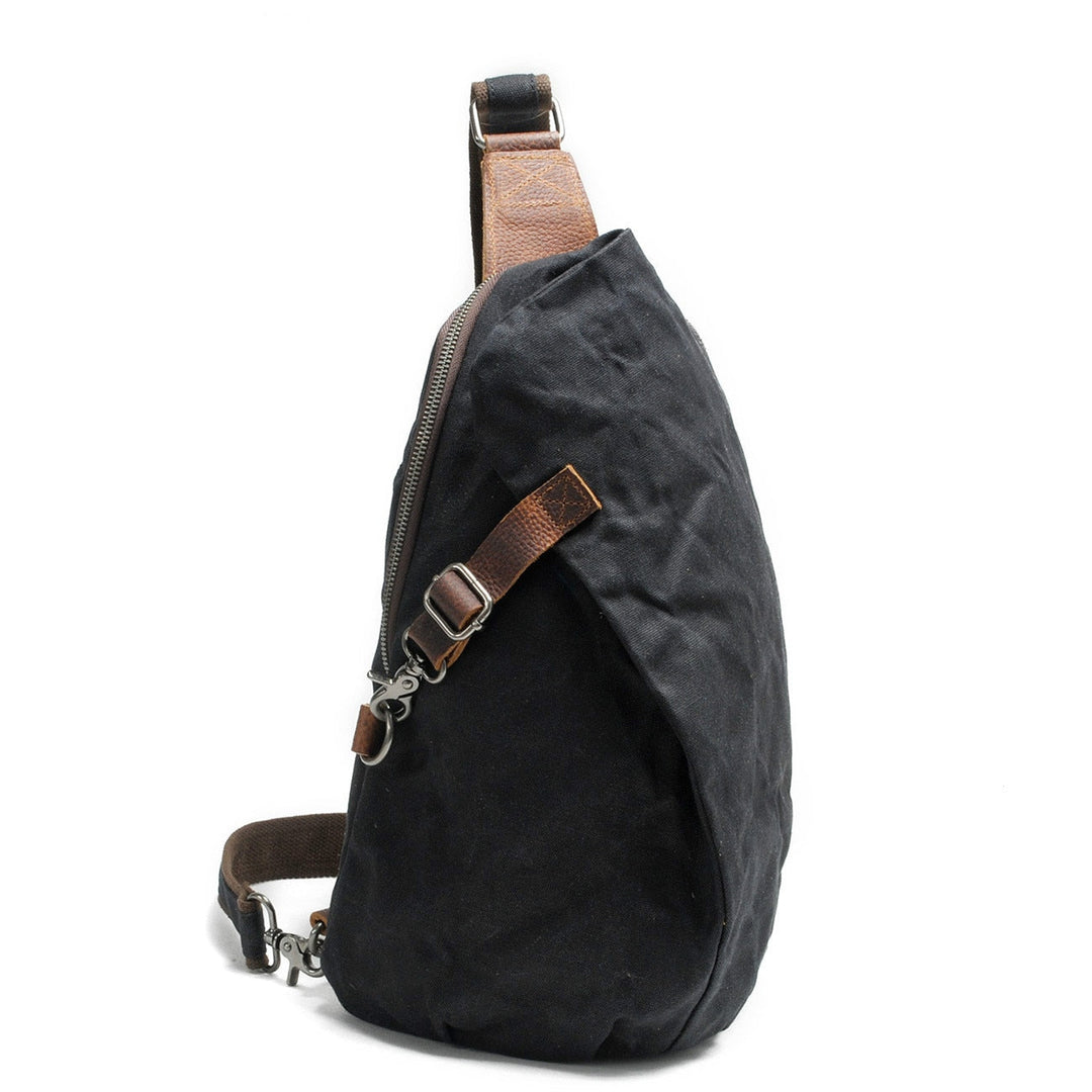 Wasserabweisende Canvas-Umhängetasche mit Anti-Diebstahlfach – MultiWear
