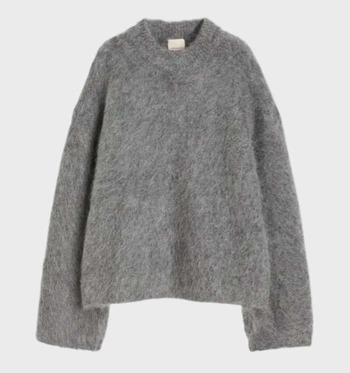 Herren Strickpullover aus weichem Material für Wintermode-Grau-S-Luzern Mode