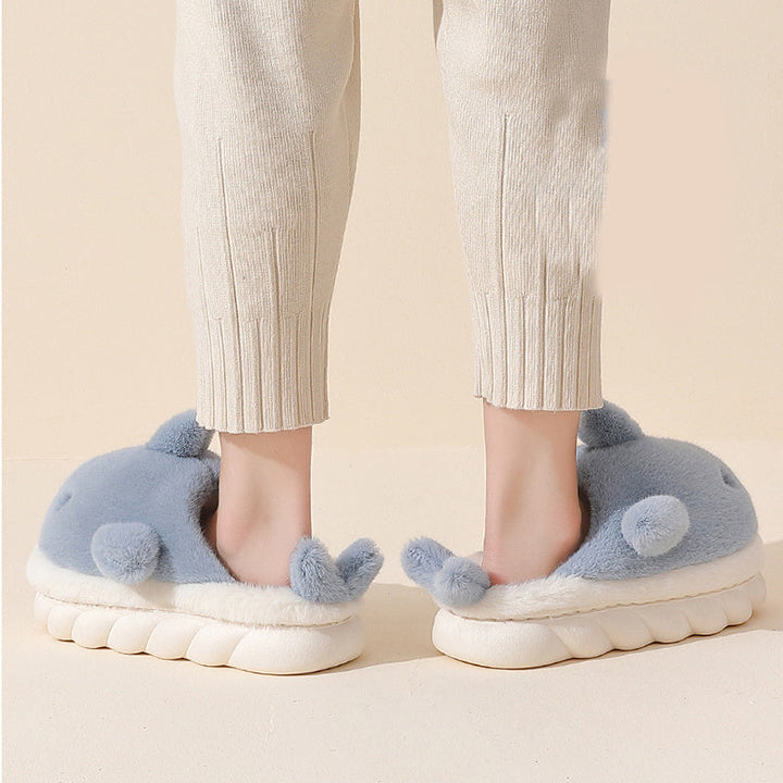 Haienschuhe | Unisex | Weich | Plüsch | Slipper | Rutschfeste Sohle-Luzern Mode