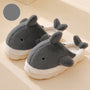 Haienschuhe | Unisex | Weich | Plüsch | Slipper | Rutschfeste Sohle-Grau-36-37-Luzern Mode