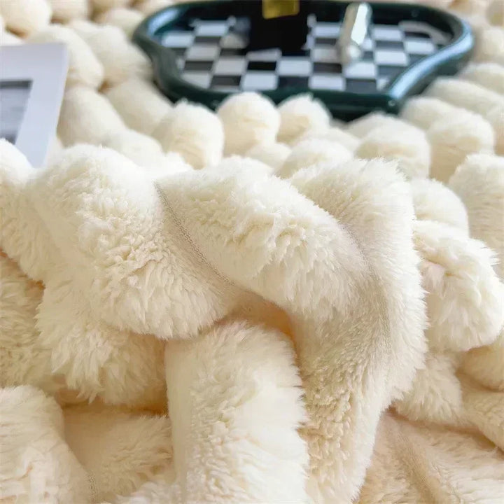 Große Plüschdecke | Weich Luxus Warm Einfarbig Bequem Vielseitig-Luzern Mode
