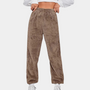 Flauschige Damen Jogginghose für Gemütliche Freizeit-Braun-XS-Luzern Mode