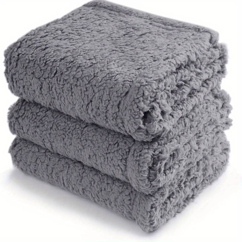 Welpendecke | Weich Fleece Vielseitig Langlebig Waschbar Komfortabel Warm-Grau-80x100cm-Luzern Mode