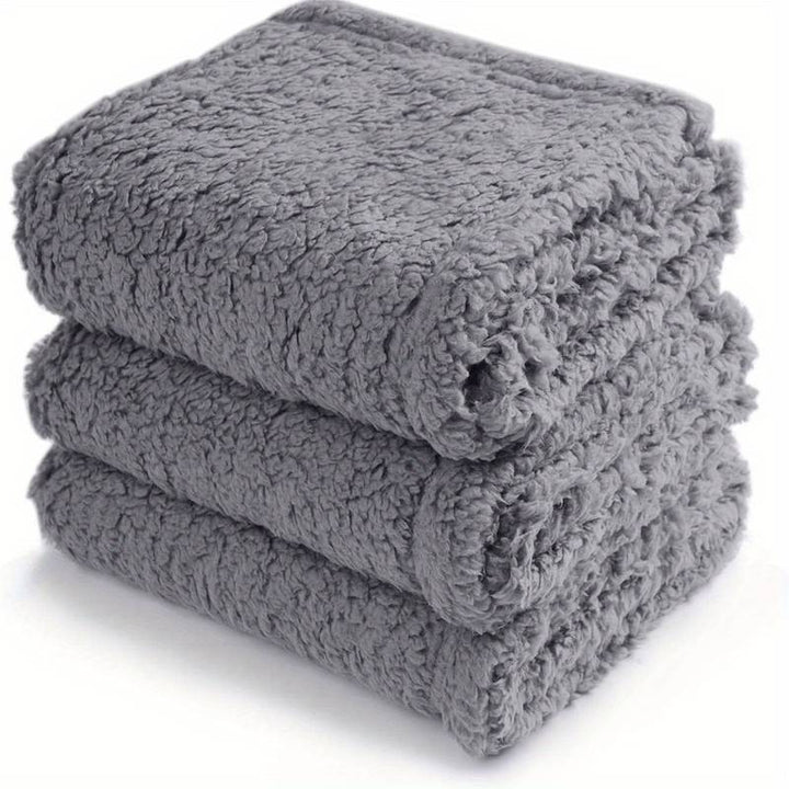 Welpendecke | Weich Fleece Vielseitig Langlebig Waschbar Komfortabel Warm-Grau-80x100cm-Luzern Mode