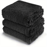 Welpendecke | Weich Fleece Vielseitig Langlebig Waschbar Komfortabel Warm-Schwarz-80x100cm-Luzern Mode