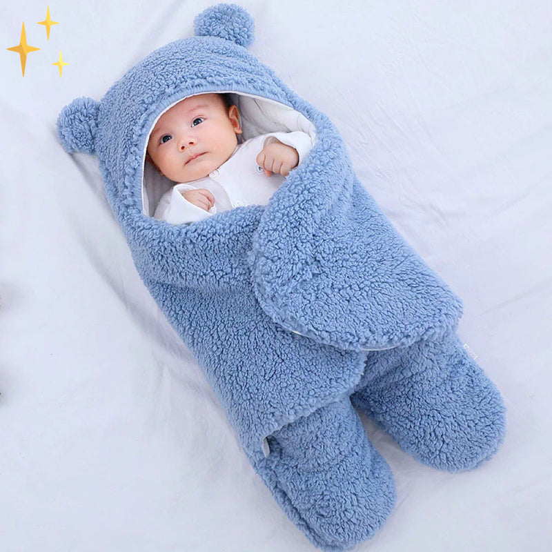 Babyschlafsack | Weich | Warm | Sicher | Plüsch | Polarfleece | Komfortabel-Blau-Luzern Mode