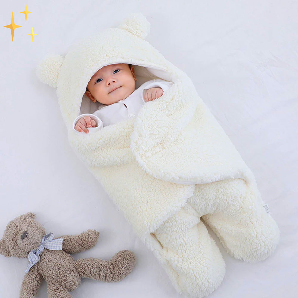 Babyschlafsack | Weich | Warm | Sicher | Plüsch | Polarfleece | Komfortabel-Weiß-Luzern Mode