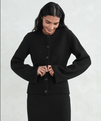 Damen Strickjacke mit Knopfleiste - Eleganter Cardigan-Luzern Mode
