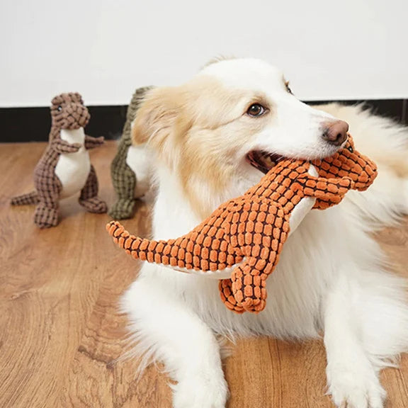 Hundeknuddler | Dino-Set Weich Langlebig Sicher Interaktiv Plüsch-Luzern Mode