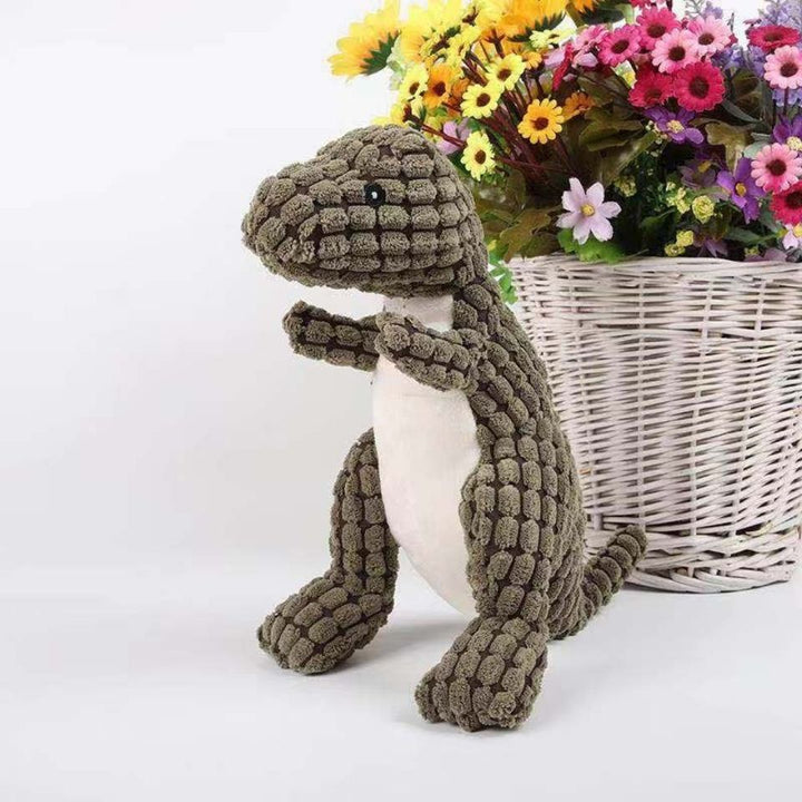 Hundeknuddler | Dino-Set Weich Langlebig Sicher Interaktiv Plüsch-Grün + Grün-Luzern Mode