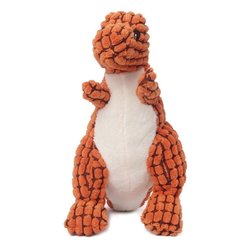 Hundeknuddler | Dino-Set Weich Langlebig Sicher Interaktiv Plüsch-Orange + Grün-Luzern Mode
