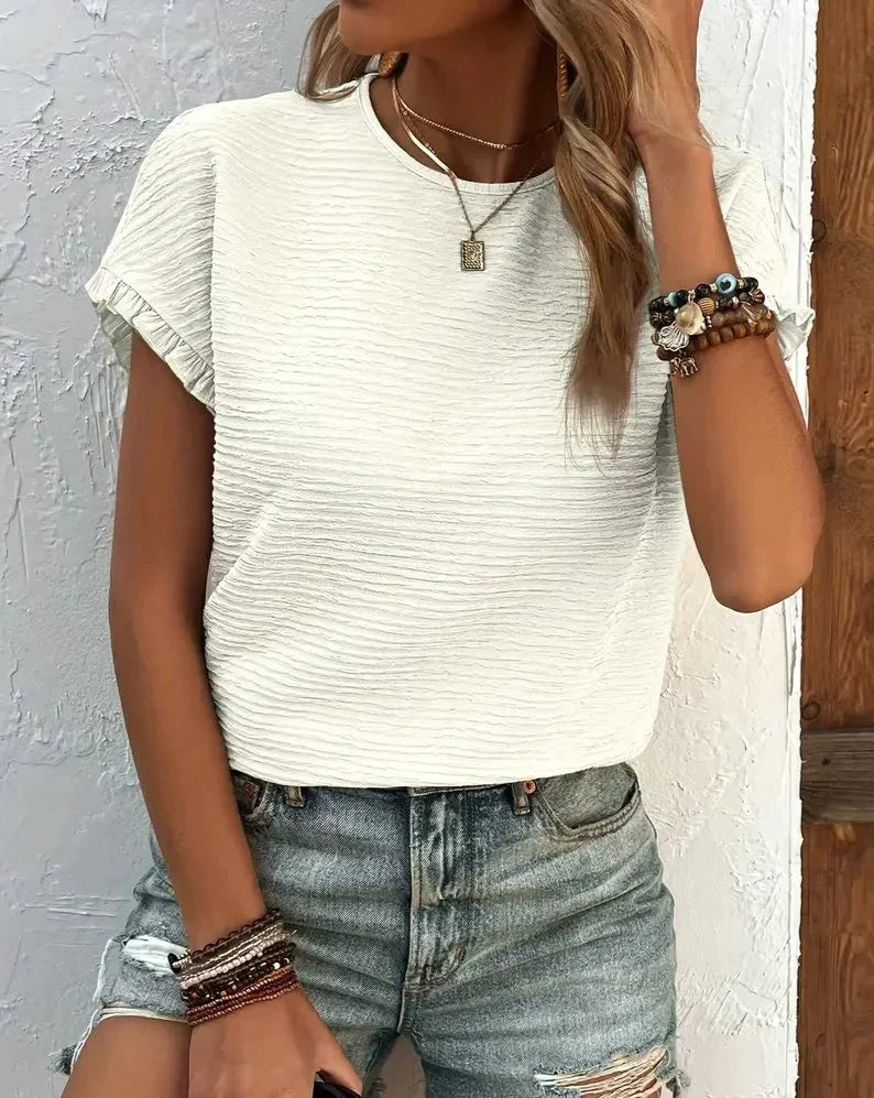 Weiches Baumwoll-Damen-T-Shirt – Élodie