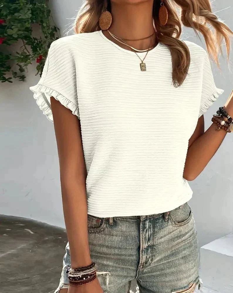 Weiches Baumwoll-Damen-T-Shirt – Élodie